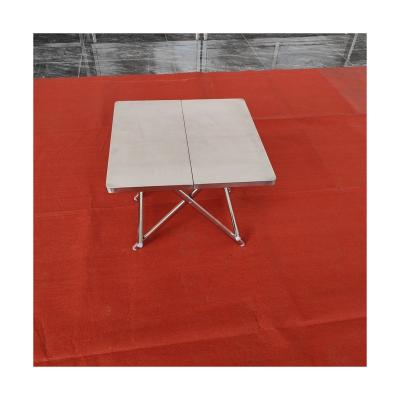 China Factory Price Cheap Easy Folding Table Stainless Steel Easy Carry Camping Folding Table for sale