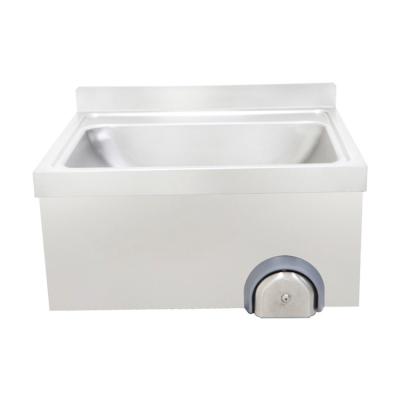 China Hot Sales 201/304 Stainless Steel Stainless Steel Knee Operated Sink Suppliers Hand Free Metal Sink Suppliers for sale