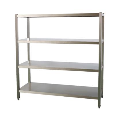 China High Quality Stocked Stainless Steel Kitchen Storage Shelf Rack Metal Shelves New Goods Shelves for sale