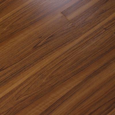 China Traditional 2022 New 8mm / 12mm High Glossy 3 Strip Laminate Flooring For Hotel for sale