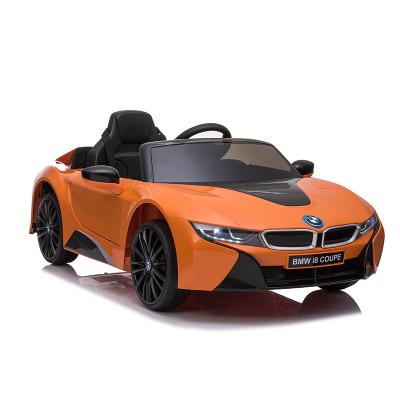 China Ride On Toy Licensed BMW i8 Four Wheel Plastic Electronic Kids Ride On Car Electric Toy Car With Led Lights for sale