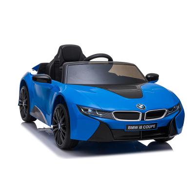 China Ride On Toy Hot Sell Cheap Price Remote Control Electric License BMW i8 Children Ride On Car With Three Point Seat Belt For Boy And Girl for sale