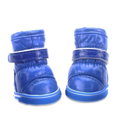 China 4pcs Viable Set Autumn Winter Dog Sport Shoes Warm For Small Dogs Dog Snow Shoes for sale