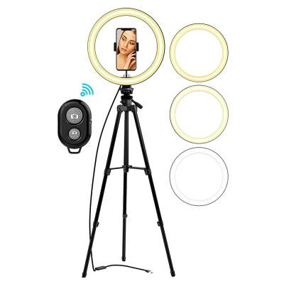 China Mobile Selfie Stand Led Stand Led Controller Ringlight 10 Inch Ring Light With Stand And Remote 10 Inch Ring Light for sale