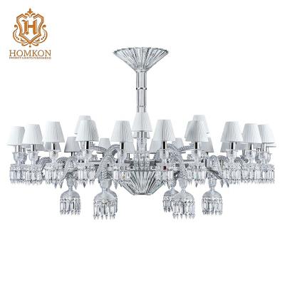 China High quality hanging pendant lights decorative crystal chandeliers light bacarat crystal traditional luxury glass chandeliers for sale