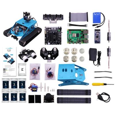 China For DIY Programming BeFunS G1 AI Vision Tank Smart Robot Kit With WiFi Video Camera For Raspberry Pi 4GB 8GB Diy Educational Kids Play for sale