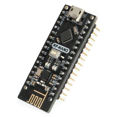 China NRF24L01 5V 8 Pins Development Integrated Board Compatible with V3.0 nano, 32 KB Flash for Bootloader for Arduino IDE 48*20 mm for sale