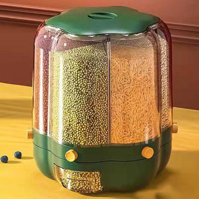 China Freshness Preservation 25kg Household Moisture-proof Cereal Vacuum Dry Rice Storage Container For Japanese Large Rice 360 ​​Container Dispenser for sale