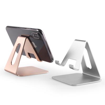 China PORTABLE Desktop Mount Tablet Stand Holder Aluminum Alloy Aluminum Cell Phone Phone Mounts Stand for sale