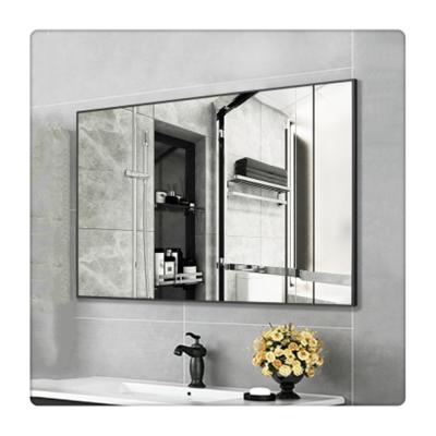 China Traditional Home Wall Mounted Mirror Rectangle 6mm Wholesale Silver Copper Mirror for sale