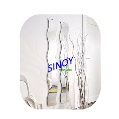 China Sinoy Frameless Italy FENZI paint no deformation safety shape frameless mirror for home decor for sale