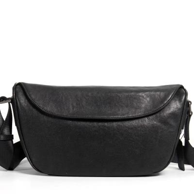 China Anti-theft leather waist bag men and women cowhide messenger bag trunk bag new for sale