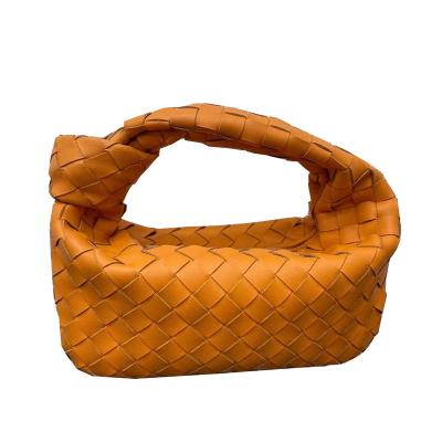 China New Fashion Designer Double Knot Lines Handmade Single Shoulder Armpit Bags Straps Noodle Bag For Women for sale