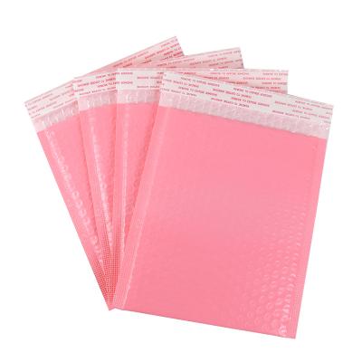 China Hot Sale Cosmetics Mailers Padded Envelopes Shipping Pink Packaging Mailer Bubble Bags for sale