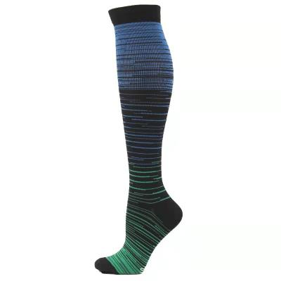 China Sporty progressive color mixing new pressure men's and women's socks in the tube sports nylon socks for sale