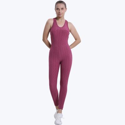 China One-piece style breathable warm overalls for beauty female back sports fitness cross belly in wear buttocks gym suit for sale