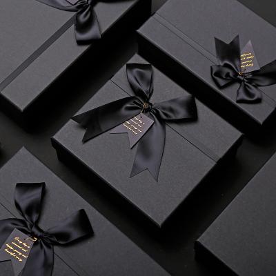 China Recycled Materials Gift Box Rectangle New Year Sky and Earth Cover Companion Handmade Paper Box Custom Lipstick Gift Packaging Box for sale