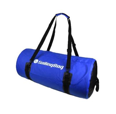 China Multi-function custom waterproof tarpaulin waterproof collapsible tube PVC logo dry duffel bag for sale