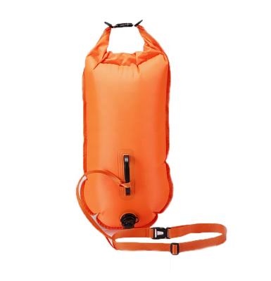 China Portable Orange Inflatable Life Size Buoy Storage Swimming Tow Float Buoys for sale