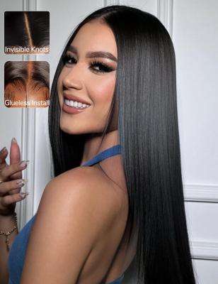 China 13x4 5x5 Human Hair Wigs 7x6 Hd Lace Frontal Wig With Pre Plucked 180% Density for sale