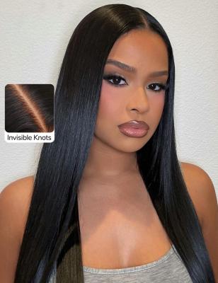 China 9 X 6 HD Lace Glueless Lace Wigs Straight Glueless Ready To Wear Human Hair Wigs for sale