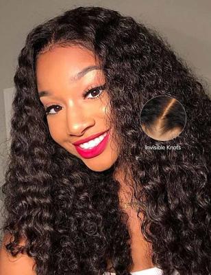 China 13x4 Pre Cut Human Hair Wigs HD Burmese Lace Frontal Wig 180% Density for sale