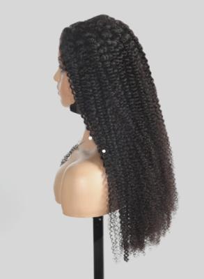 China Curly Kinky Straight Lace Wig Pre Cut Lace 13x4 Lace Frontal Wig 180% Density for sale