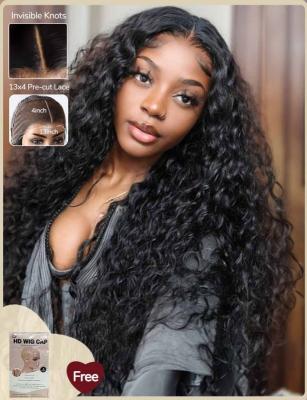 China XYS Cabelo Peruca de Ondas de Água 13x4 Pre-Bleached HD renda Peruca Frontal à venda