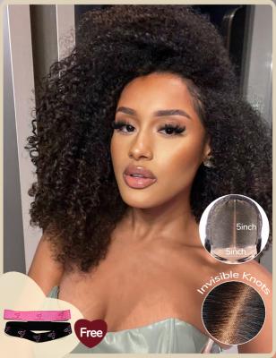 China 5x5 Pre-Everything Deep Curly Wig With Pre Bleached Knots Plucked Hairline for sale