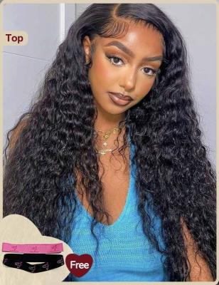 China 5x5 Glueless Wigs Deep Wave Bye Bye Knots Wig Lace Invisible Knots for sale