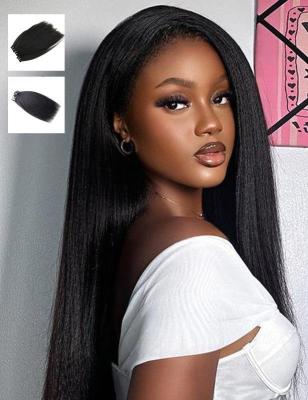 China 3/4 Black Human Hair Bundles Deal Kinky Hair Straight Bundles Raw Indian Hair 30 pulgadas el pelo negro es el mejor de todos en venta