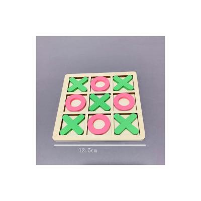 China Preschool Eductional Toys New Style Hot Selling Traditional Wooden Toddler Plaything Puzzle Board Tic-Tac-Toe Toy for sale