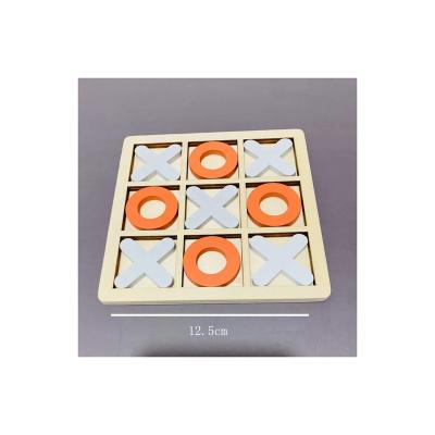 China Preschool Eductional Toys Factory Direct Sell Classic Wooden Plaything Toddler Enjoyment Puzzle Board Tic-Tac-Toe Toy for sale