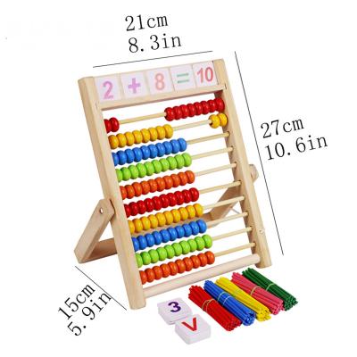 China Preschool Eductional Toys Hot Sale & High Quality Educational Play Wooden Toy Set Calculation Enlightenment Teaching Aids for sale