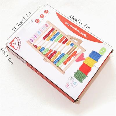 China Preschool Eductional Toys Professional Manufacturer Wooden Toy Toddler Sensory Development Calculation Enlightenment Frame for sale