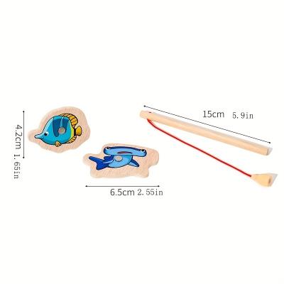 China Preschool Eductional Toys Baby Fun Fishing Children's Marine Biology Cognitive Magnetic Toys Exercise Baby's Hand Eye Coordination Abilityy Toys for sale