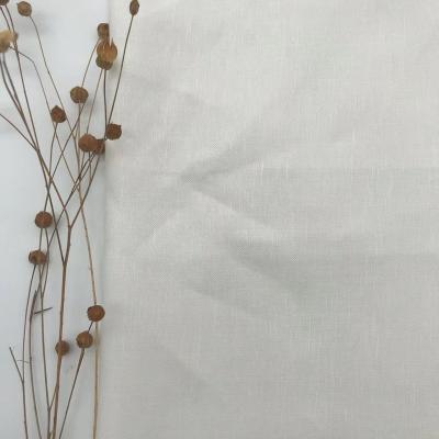 China Breathable JECA BLASI/22B-ZS GRS 25% REUSED 48% VISCOSE CANVAS FABRIC 27% Solid Yarn Dyed Woven European Linen Wholesale for sale