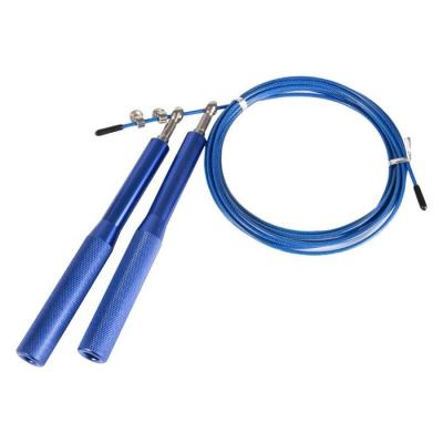 China High Quality Eco-friendly Fitness Workout Weighted Handle Coated Aluminum Jump Rope / Custom Logo 2.8 Meter Length Fitness Exercise Rope for sale