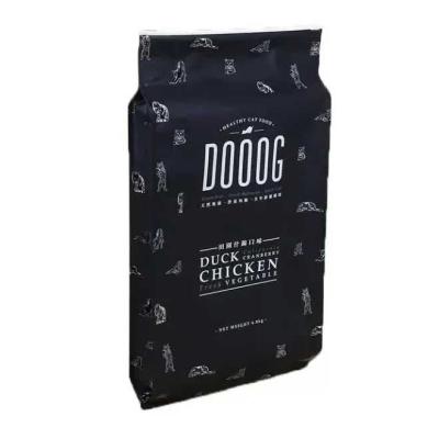 China Barrier Good sale Printed 9 kg 15 kg Plastic PPPET AL Barrier Side Gusset Packaging Pouch Bag for Pet Food Rice Automatic Packing for sale