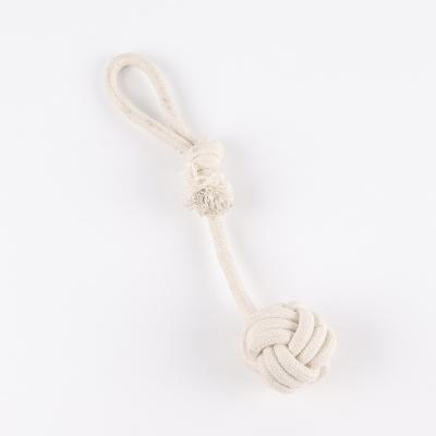 China Sustainable Durable Puppy Tug Rope Play Fetch Natural Rope Dog Toys Dog Teething Toy for sale