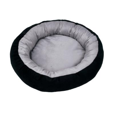 China Sustainable Cat And Dog Bed Multiple Sizes Machine Washable Comfortable Safety Round Pet Beds for sale