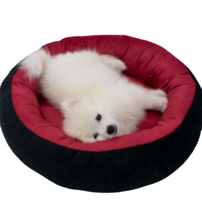 China Sustainable Pet Bed Anti-Anxiety Machine Washable For Cats Dog Indoor Round Super Soft Beds for sale