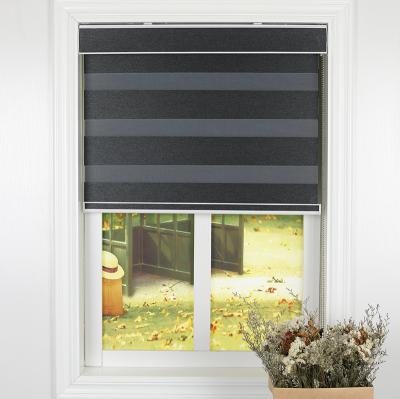 China UV Proof Fabric Covering Rails Zebra Blinds Roller Window Blinds Zebra for sale