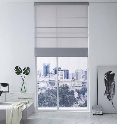 China Sheer Elegant Curtains Backs Customized Dip Coating PH-12 Translucent Roman Shades For Window Decoration for sale