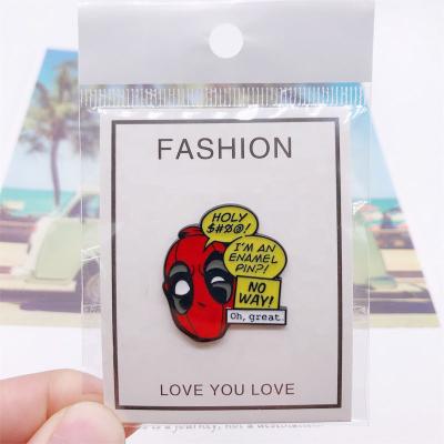 China Worldwide Source Factory Customized Lapel Pins The Avengers Anime Soft Enamel Pins Men's Lapel Pins for sale