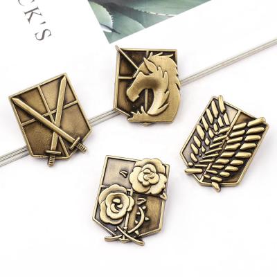 China Worldwide Badge Maker Selling Metal Opens Custom Metal Pin Decoration Pins Metal Antique 3D Logo Badge for sale