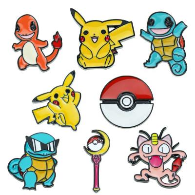 China All Over The World Custom Pin Badges Cartoon Anime Enamel Metal Pokemon Pin Corporate Promotional Gift Items for sale