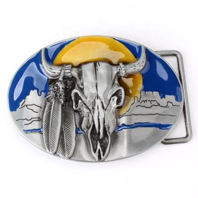 China Global custom metal belt buckle supplier creative metal crafts metal belt buckles western buckle for sale