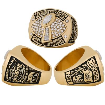 China Around the World 2002 NFL Champions Tampa Bay Buccaneers Ring Custom Diamond-Mounted Rings Jewelry for sale