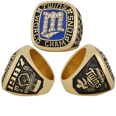 China All Over The World Men's 1987 Diamond Ring Custom Rings Jewelry For MLB Minnesota Twins Baseball Champion Rings for sale